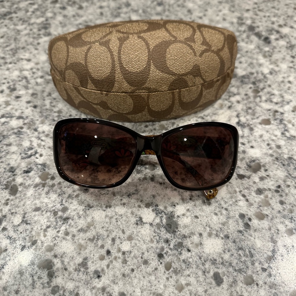 Coach Sunglasses, brown, like NEW with original case